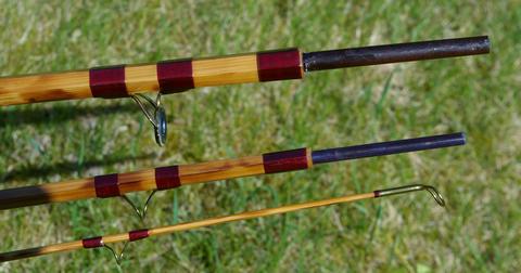 Linking the pieces of bamboo fly rod